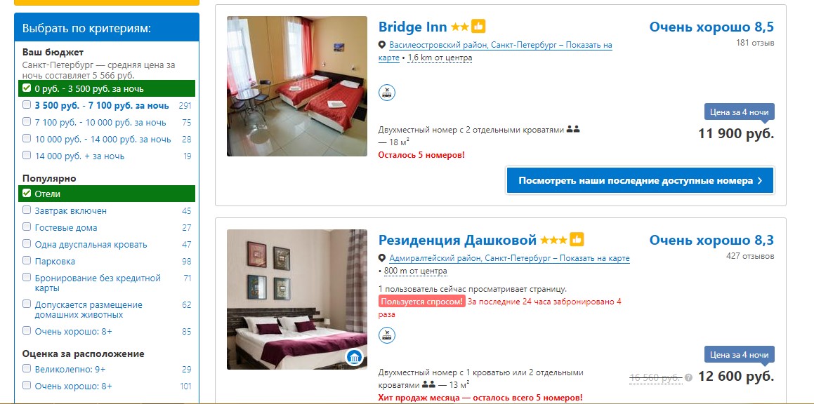 Booking.com: как легко и просто забронировать отель в любом городе России?
